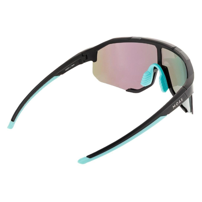 Очки спортивные MOAX Taper (черный/бирюзовый)