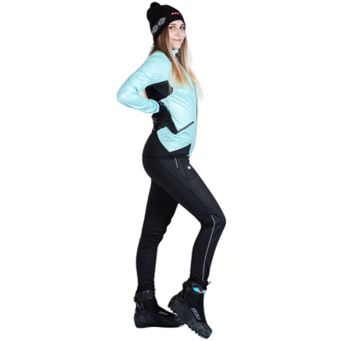 Куртка разминочная женская KV+ Karina (wind protection) (бирюзовый/черный)