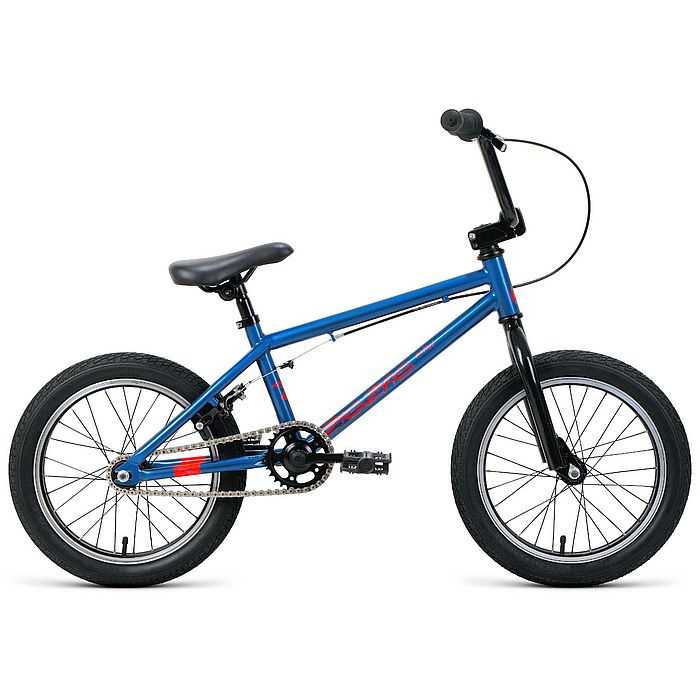 Велосипед FORWARD Zigzag 16 (синий/оранжевый) (20-21)