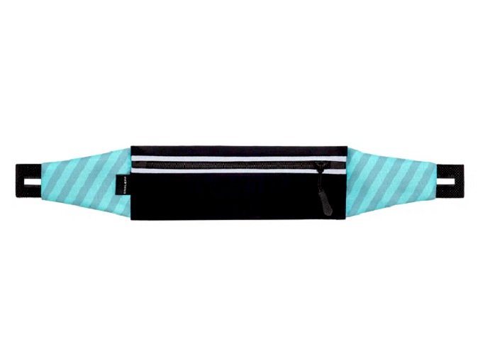 Сумка поясная ENKLEPP Run Belt 365 (черный/голубой)