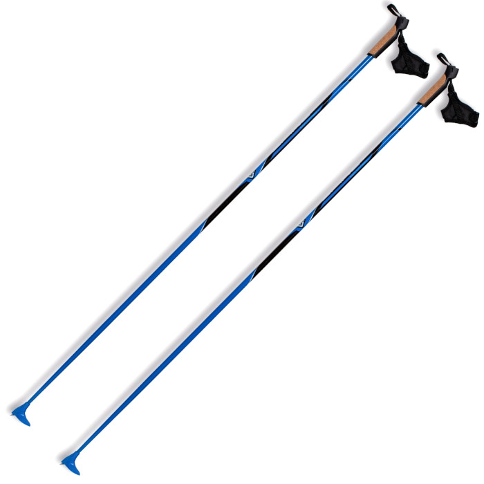 Лыжные палки SPINE (10016) Carrera Carbon (Карбон 100%) (синий)