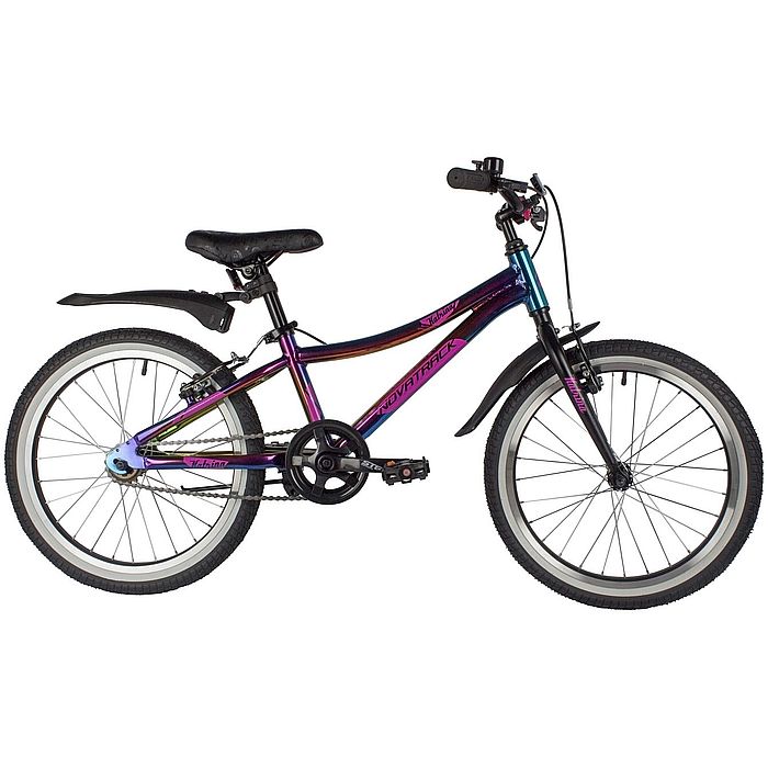 Велосипед NOVATRACK Katrina 20" (черный/фиолетовый) (2022)
