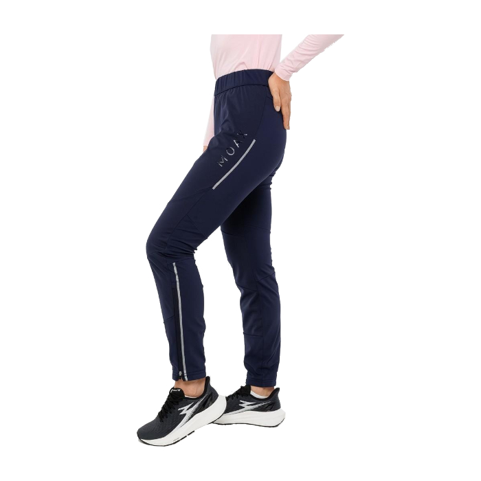 Брюки разминочные женские MOAX Tauri softshell zip (синий)