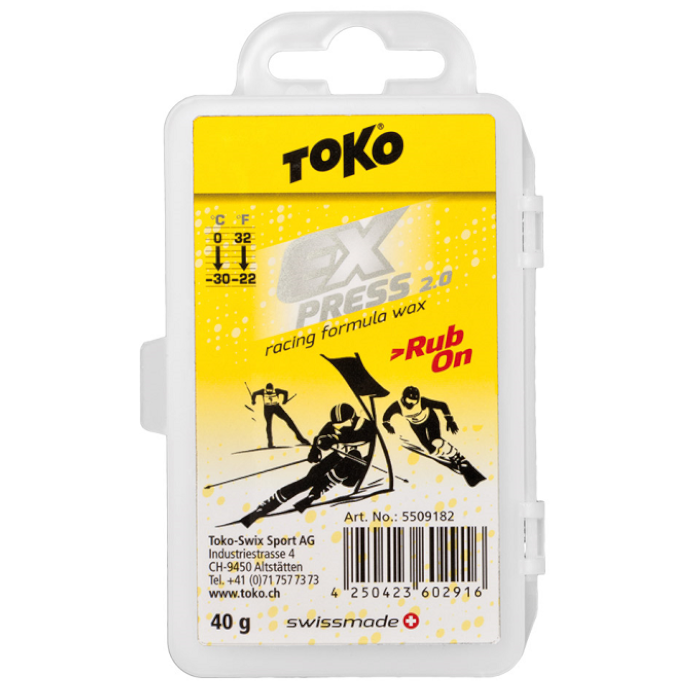Экспресс смазка TOKO Express Racing Rub On (0°С -30°С) 40 г.