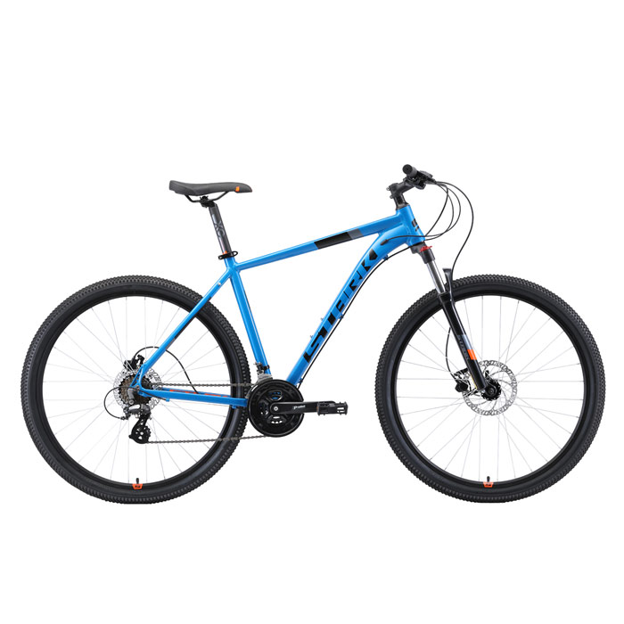 Велосипед STARK Router 29.3 HD (голубой/черный/оранжевый) (2019)