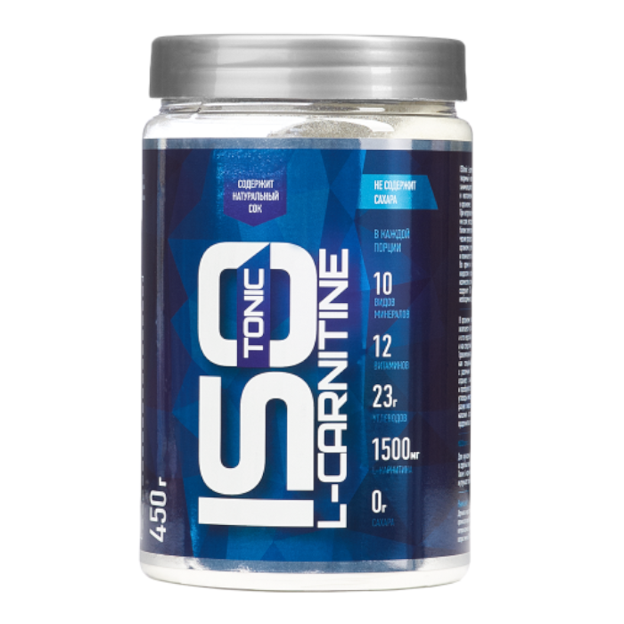 Изотоник RLINE ISOtonic L-Carnitin (Изо Л-Карнитин коктейль) (Лимон) 450 гр.