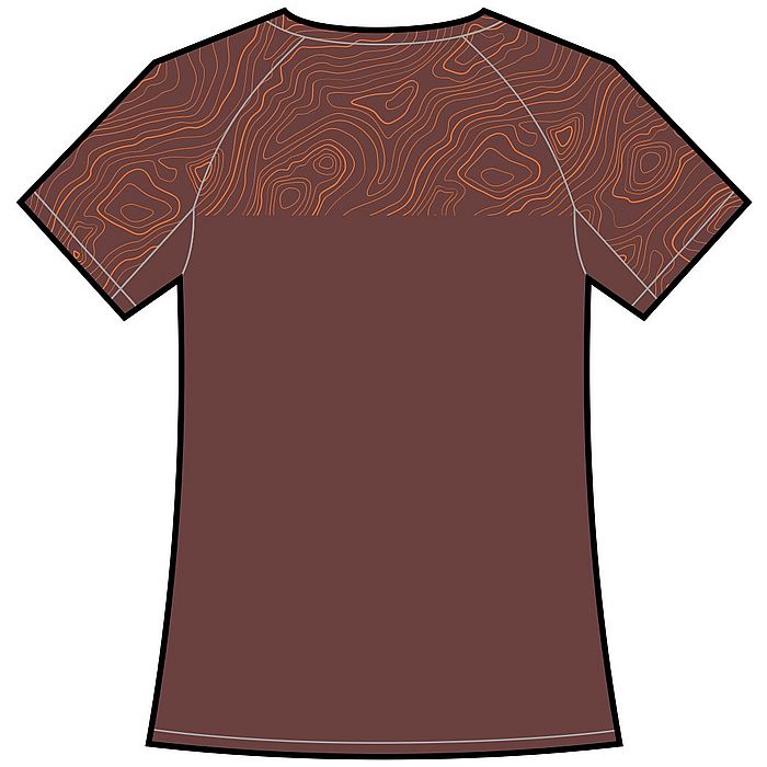 Футболка для бега женская KV+ Sprint Wave (бордовый)