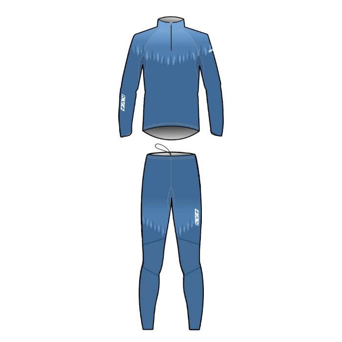 Комбинезон раздельный Jr. KV+ Tornado 2 Pieces Suit (синий/белый)