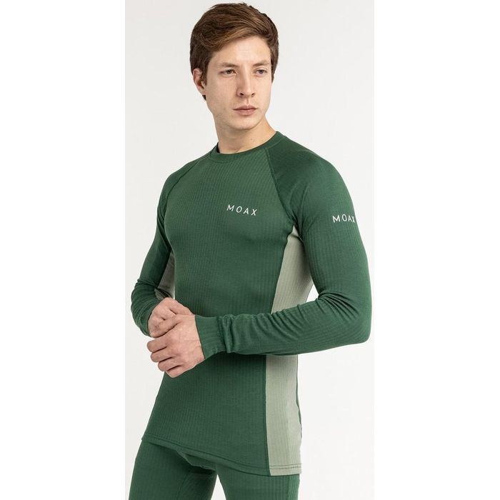 Термобелье мужское (верх) MOAX Race LS (зеленый)