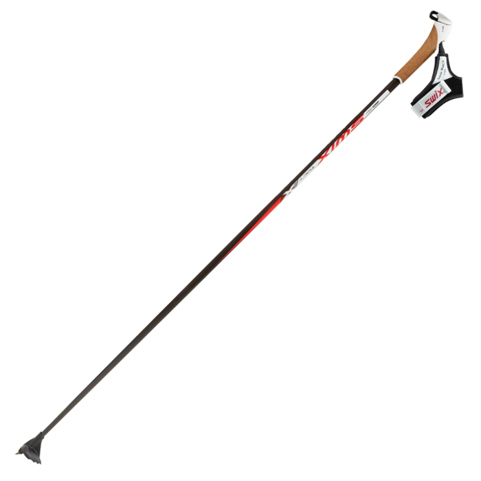 Лыжные палки SWIX (JCT15-00) Triac Jr. 2.0 (Карбон 100%) (черный)