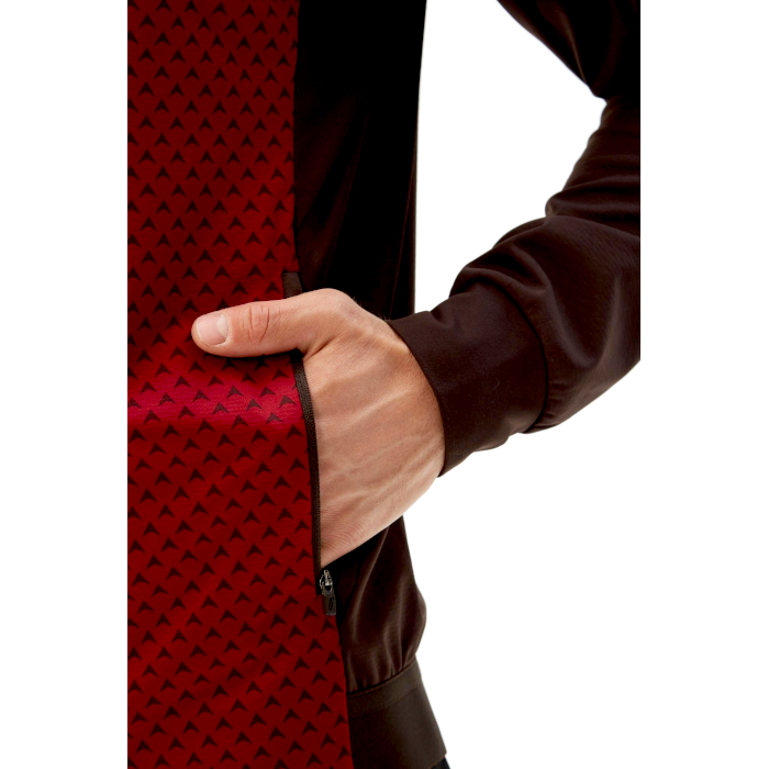 Куртка тренировочная BIVIUM СноуРан (бордовый/коричневый)