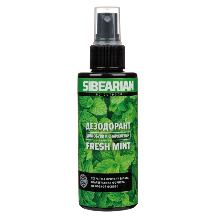 Нейтрализатор запаха для обуви SIBEARIAN Fresh Mint (Мята) 150 мл.