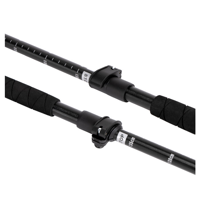 Палки для скандин. ходьбы SPINE (SL-36E-5-135) телескоп. 3-х секц., складные, до 1,35 м. (Алюминий) 