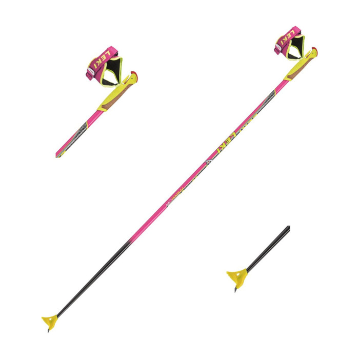 Лыжные палки LEKI HRC Jr (Алюминий) (розовый)