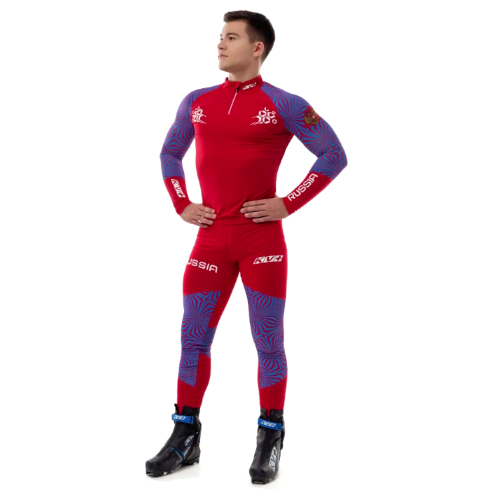 Комбинезон раздельный KV+ Lahti 2 Pieces Suit. (синий/красный)