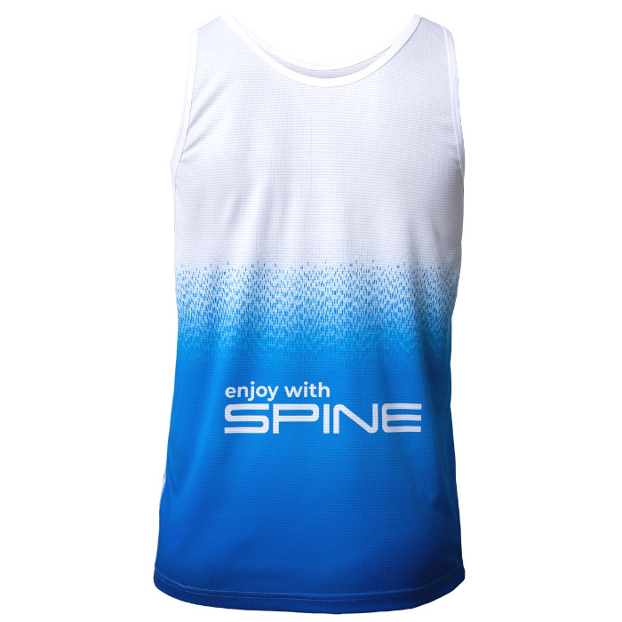 Майка для бега SPINE Running (голубой/белый)