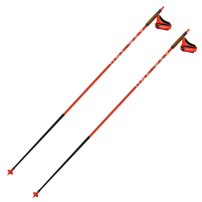 Лыжные палки ONEWAY (OZ40021) Premio 30 (Карбон 100%) (оранжевый)