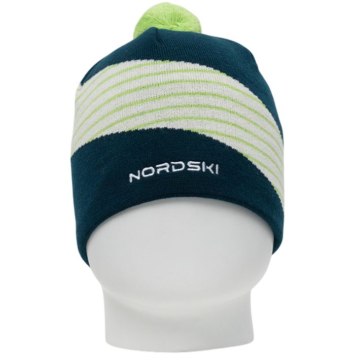Шапка вязаная NORDSKI Line (желтый/синий)