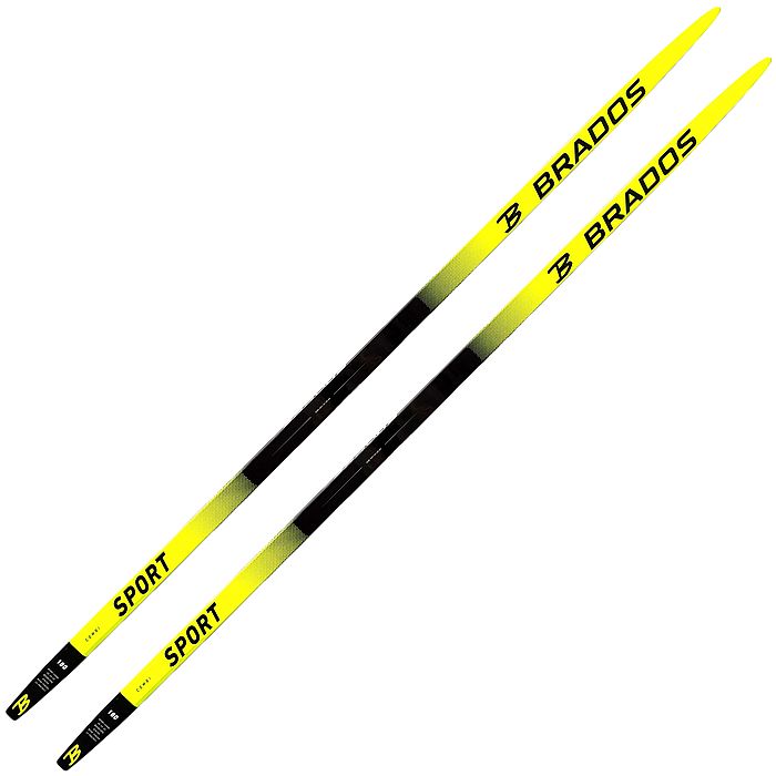 Лыжи беговые BRADOS LS Sport (желтый/черный)