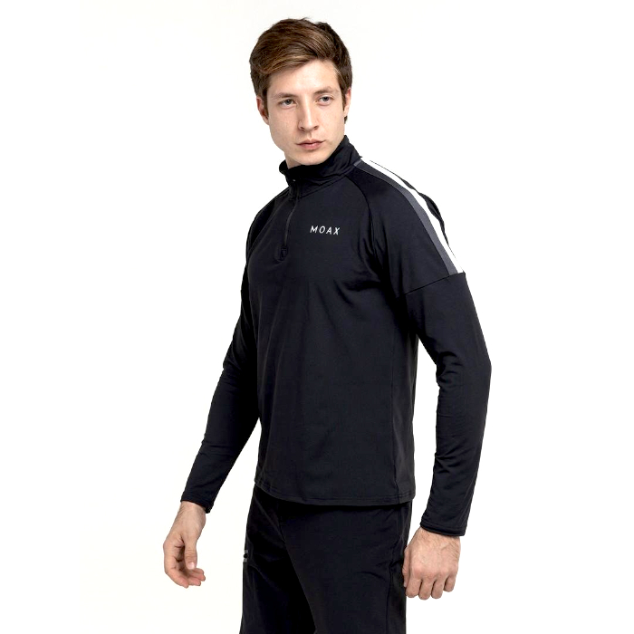 Термобелье мужское (верх) MOAX Uhta с молнией (черный)