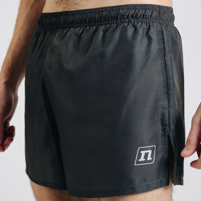 Шорты для бега NONAME Waft (серый/зеленый)