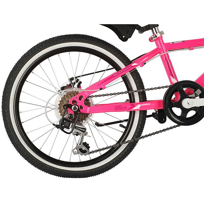 Велосипед NOVATRACK Alice 20&quot;, Steel, Disc Brakes, 6-Speed (розовый) (2021)