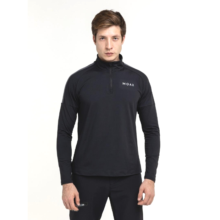 Термобелье мужское (верх) MOAX Uhta с молнией (черный)