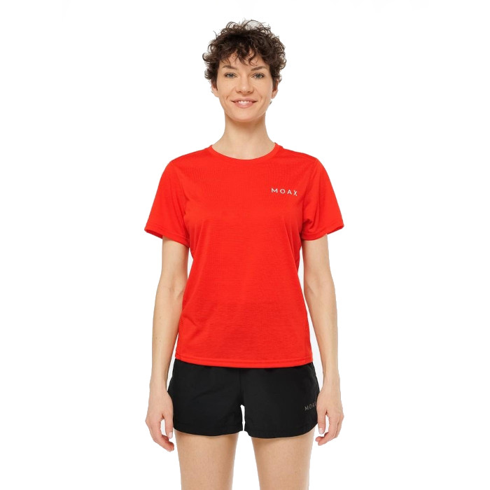 Футболка для бега женская MOAX Motion Mesh (красный)