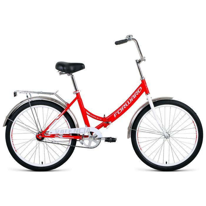 Велосипед FORWARD Valencia 24 1.0 (красный/серый) (2020)