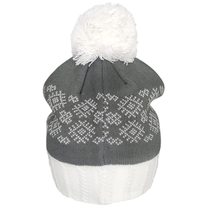 Шапка KV+ Tirol (белый/серый)