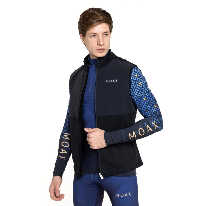 Жилет разминочный MOAX Force Wind (черный)