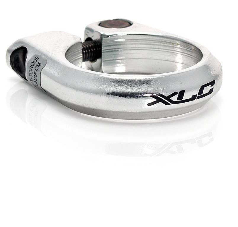 Седла XLC Road Seat Post-Clamp Ring Alu 28,6 mm, silver w. Sock.screw SB-Plus PC-B02