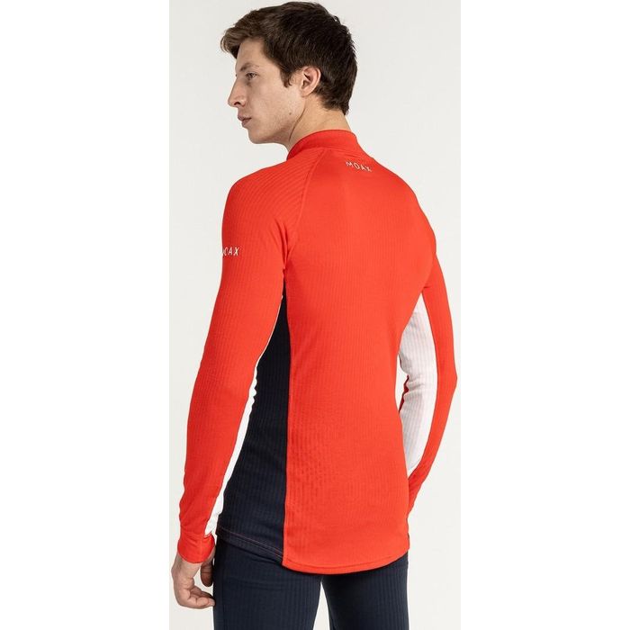 Термобелье мужское (верх) MOAX Race LS (с воротником) (красный)