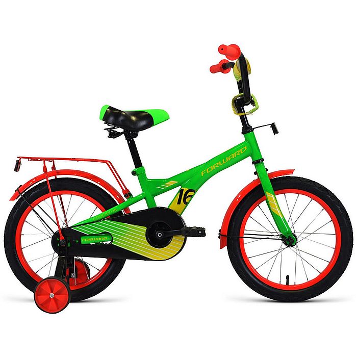 Велосипед FORWARD Crocky 16 (зеленый/желтый) (20-21)