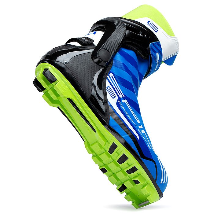 Лыжные ботинки SPINE NNN Concept Skate Pro (297) (синий/черный/салатовый)