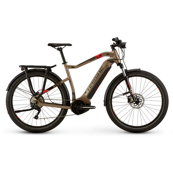 Электровелосипед HAIBIKE SDURO Trekking 4.0 men (коричневый/красный) (2020)