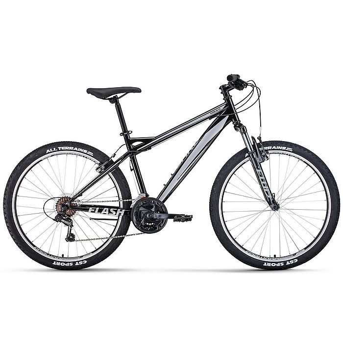 Велосипед FORWARD Flash 26 1.0 (черный/серый) (20-21)