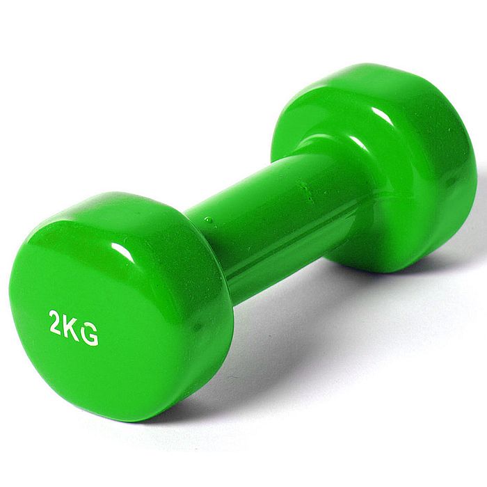 Гантель SPORTEX виниловая 2.0 кг (зеленый)