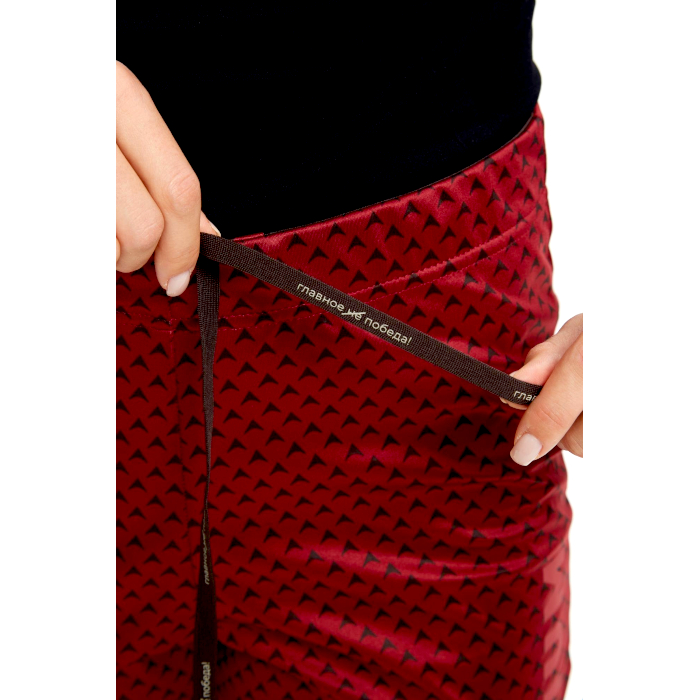 Брюки разминочные женские BIVIUM Баланс 2.0 (бордовый/коричневый)