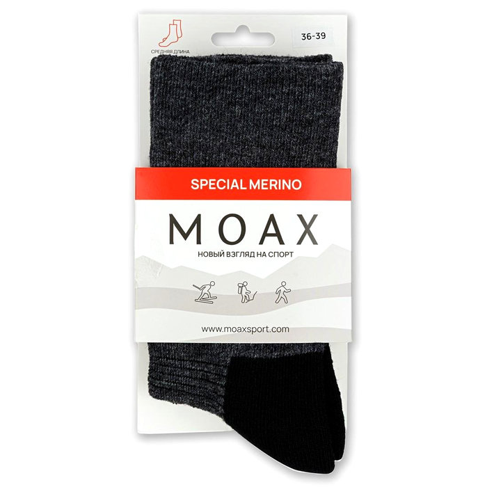 Носки спортивные MOAX Special (темно-серый/черный)
