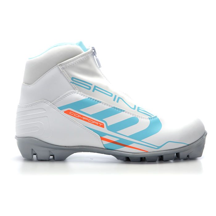 Лыжные ботинки SPINE NNN Comfort (83/4) (белый/бирюзовый)