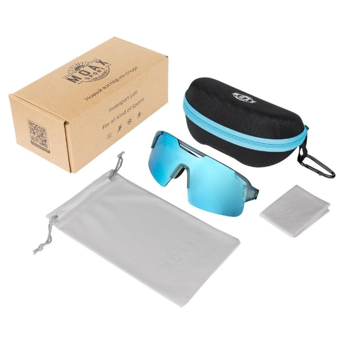 Очки спортивные MOAX Progress (голубой)