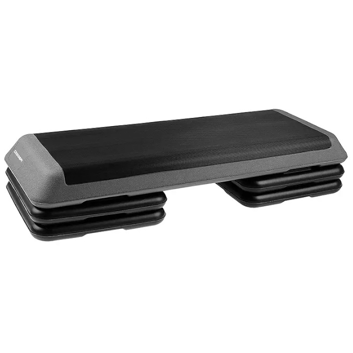 Степ - платформа HASTTINGS Digger профессиональная, 3 уровня (черный/серый)