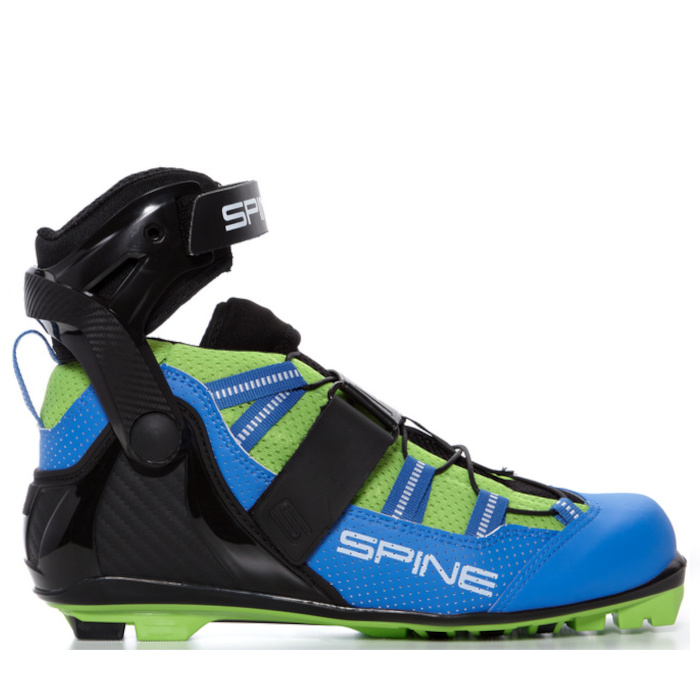 Лыжероллерные ботинки SPINE NNN Concept Skiroll Skate Pro (18/1-21_Б/У) (черный/зеленый)