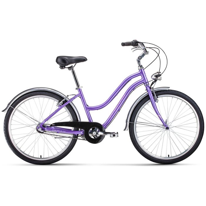 Велосипед FORWARD Evia Air 26 2.0 (фиолетовый/белый) (2020)