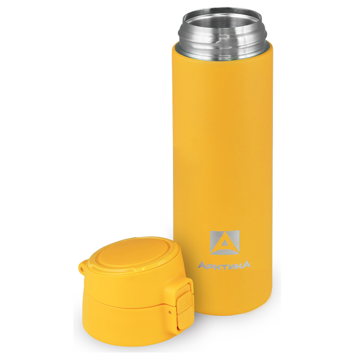 Термокружка Арктика сититерм питьевой, 0,5л текстурная (желтый)