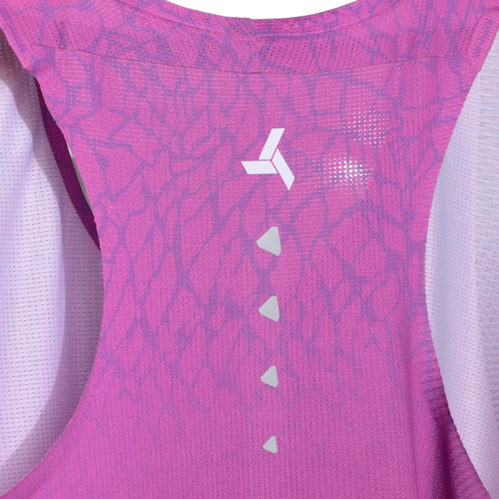 Майка для бега женская SPINE Running (розовый/фиолетовый)