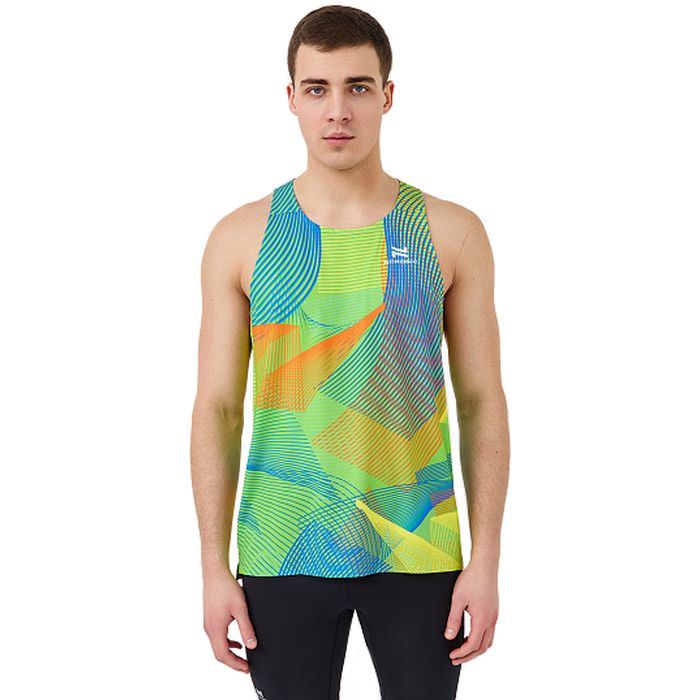 Майка для бега NORDSKI Race (лимонный/синий)