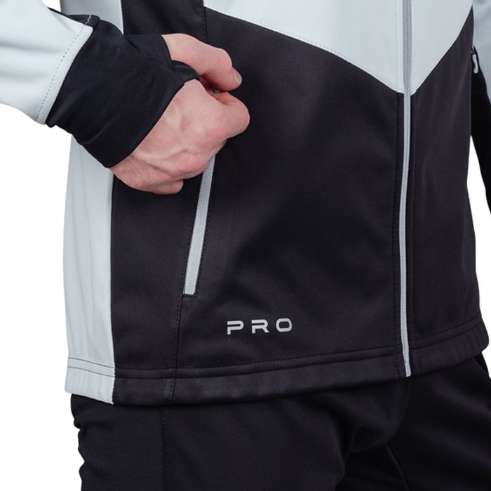 Куртка тренировочная NORDSKI Pro (серый/черный)
