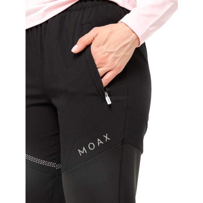 Брюки разминочные женские MOAX Adapt Run (черный)